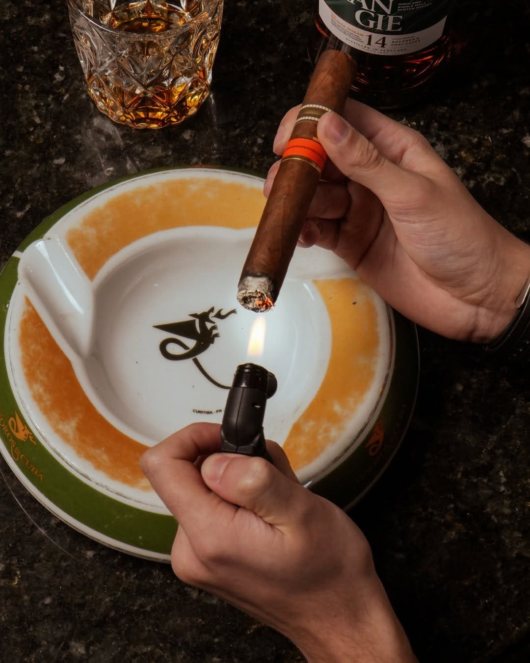 Maçarico para tostagem de charuto